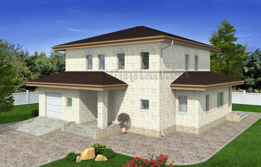 Проект дома с гаражом